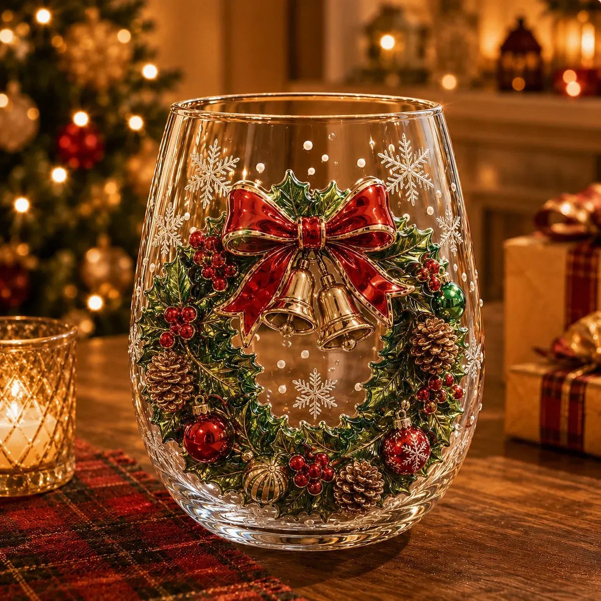 🔥HOT SALE🔥Magical Christmas 3D Glass Cup Collection – Santa, Reindeer, Snowman & Christmas Tree