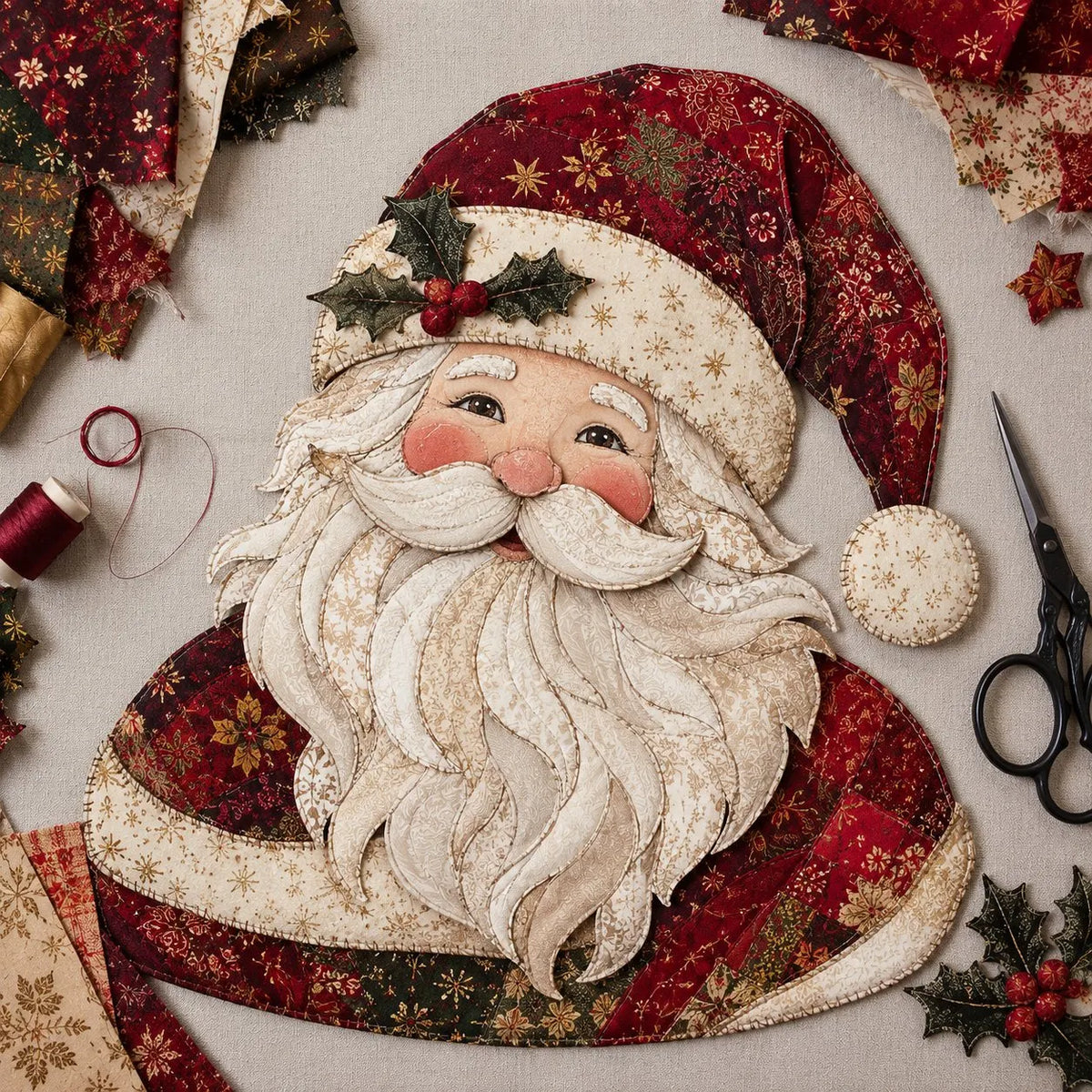 🔥LAST DAY 50% OFF - 🎅Christmas Patchwork Fabric DIY Decor Kit