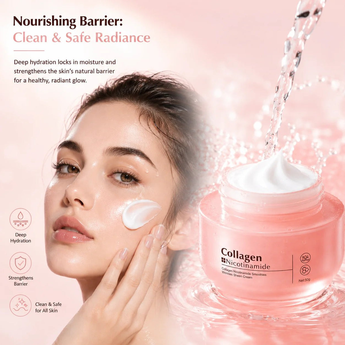 🔥 HOT SALE 🔥🌸 Radiant Collagen & Nicotinamide Smoothies Cream