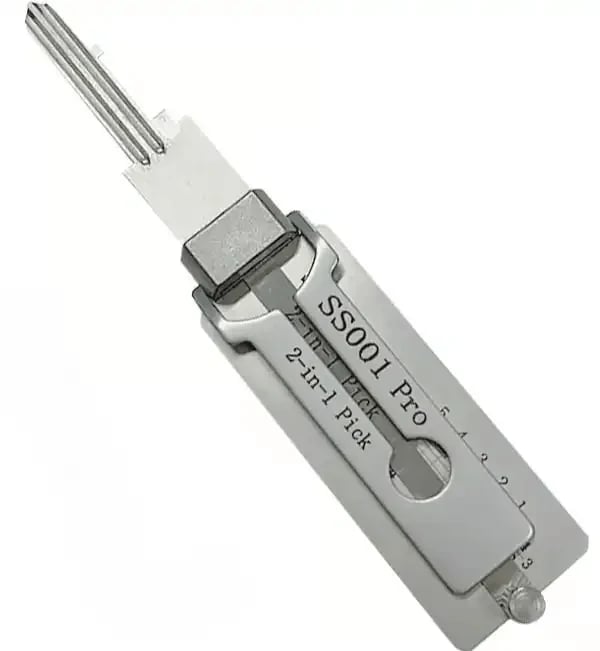 🎉⚒️Stainless Steel Master Key Decoder, SS001 Pro Lock Pick Tool for Beginners, Practical Locks for Lock Lock,Lock Pick Set(Only applicable to Flat Key Lock)