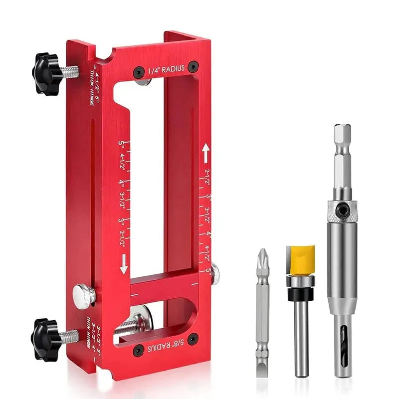 🎉Adjustable Door Hinge Mortise Jig Kit